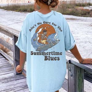 Surf Skeleton Shirt VSCO Tshirt Oversized Preppy Shirt Coconut Girl Trendy Aesthetic Tee Preppy Clothes Teens Words On Back Y2K Beachy Tee