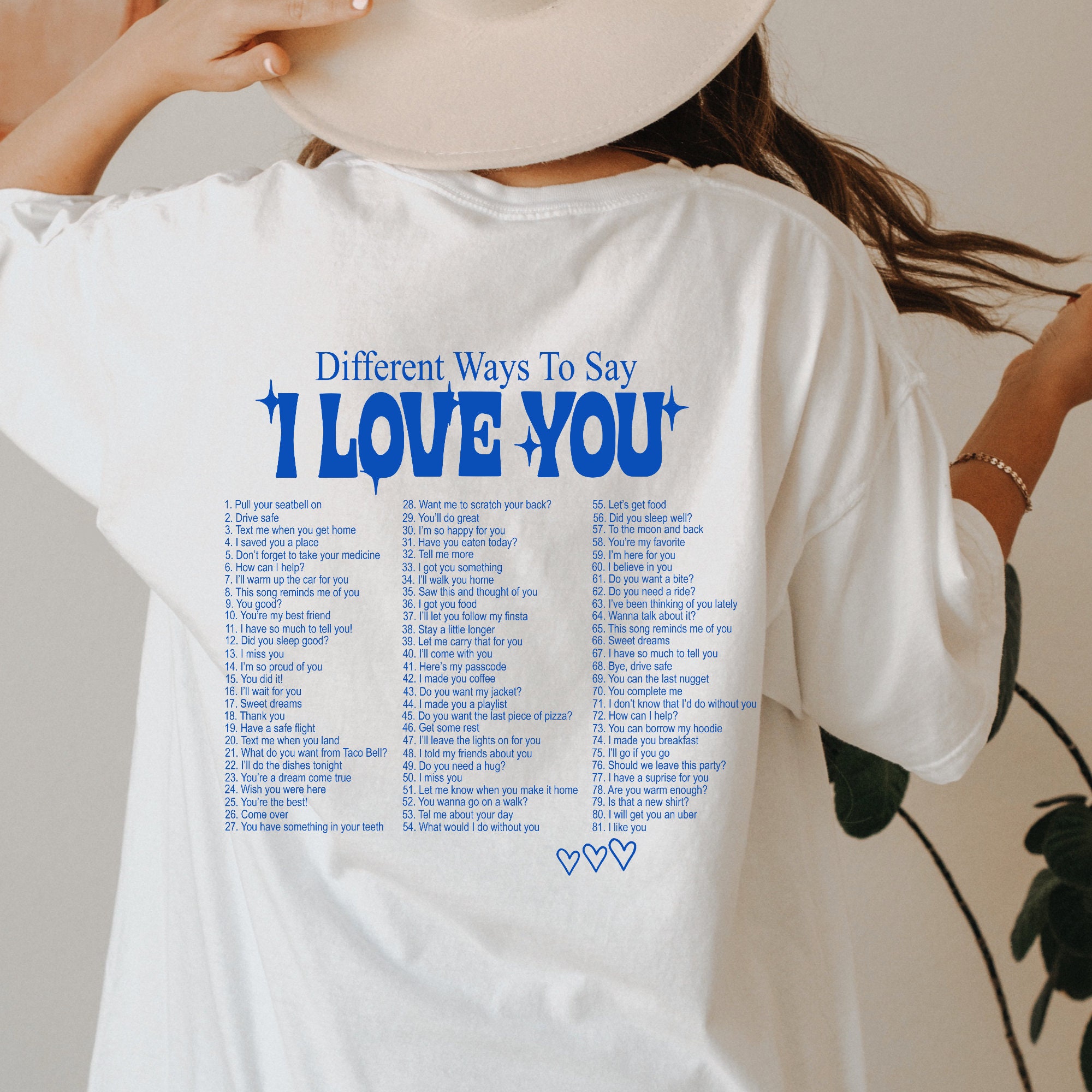 I love you t shirt hotsell