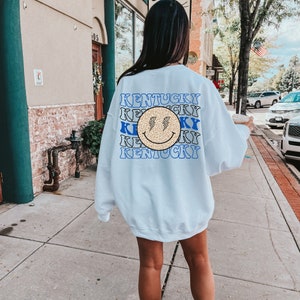 Retro Kentucky Sweatshirt Vintage Kentucky Crewneck Women Gameday Apparel Football Season Kentucky Football Oversized Sorority Shirt