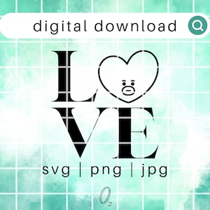 bt21 svg, bt21 tata, download digital bts, compatível com cricuit, glowforge e silhueta