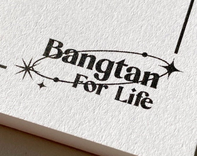 Bangtan For Life | BTS Army Memo Pad, BTS Merch fan inspired, Subtle BTS, Cute Notepad, bts gifts, bullet journaling, kpop stationery