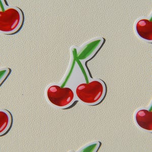 Cherry Sticker Jellycore | Y2K Inspired Sticker Waterproof Retro Cherry Aesthetic