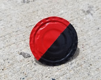 Anarchist Flag Bottlecap Pins