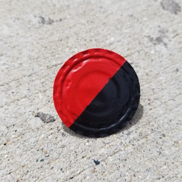 Anarchist Flag Bottlecap Pins