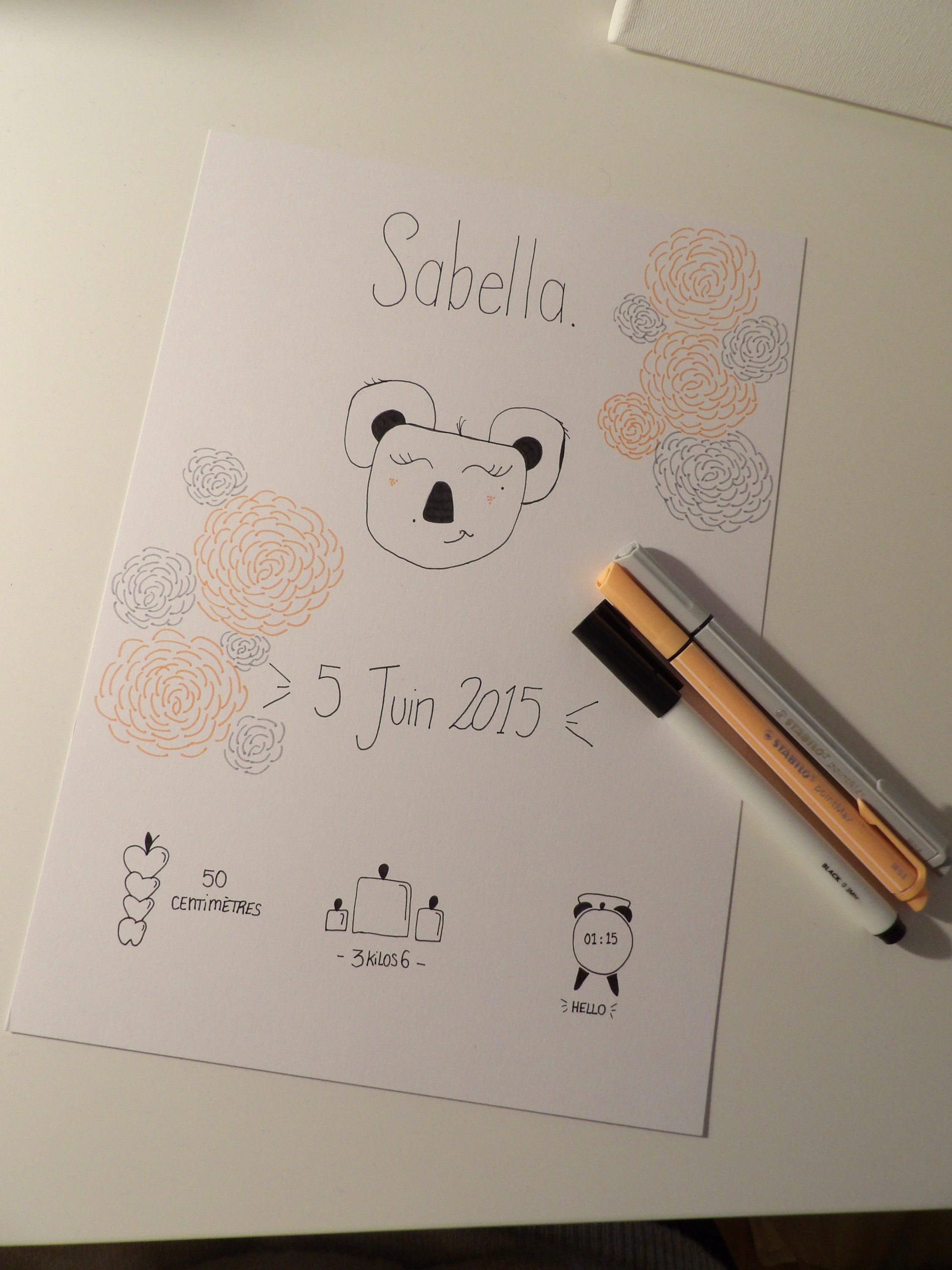 Affiche de Naissance Koala