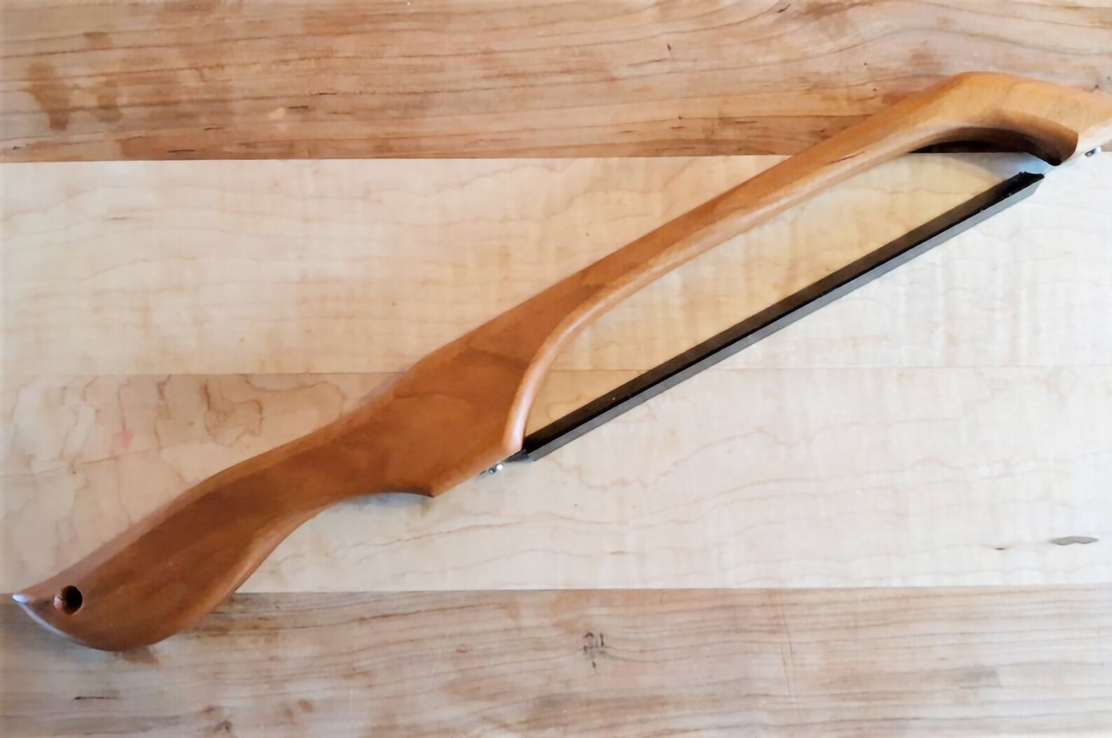 Fiddle Bow Bread Knife Wood Bread Knife baking bread flour Etsy