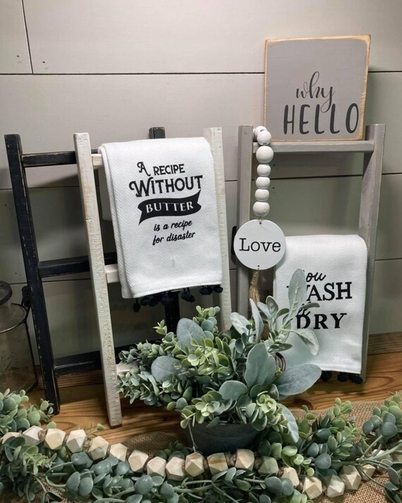 Tea Towel Ladder Mini Ladder Hand Towel Ladder Kitchen Etsy