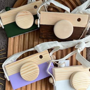 Montessori, wooden camera, wooden toys, baby camera