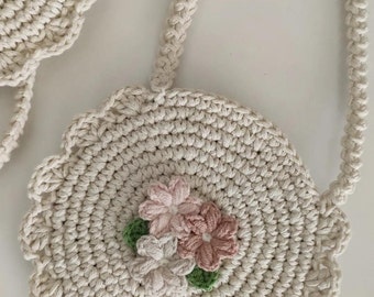 Shoulder bag, crochet bag, bag for girls