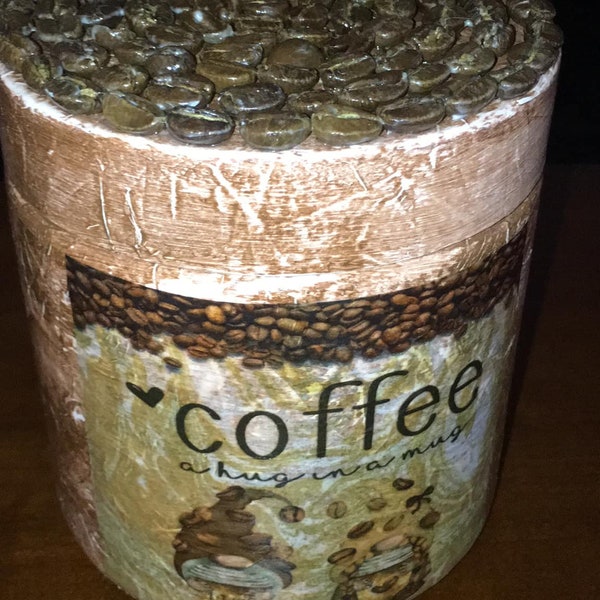 Coffee Storage-Coffee Beans-Coffee Lovers-Coffee-Glass Coffee Container-gnomes-Coffee Jar