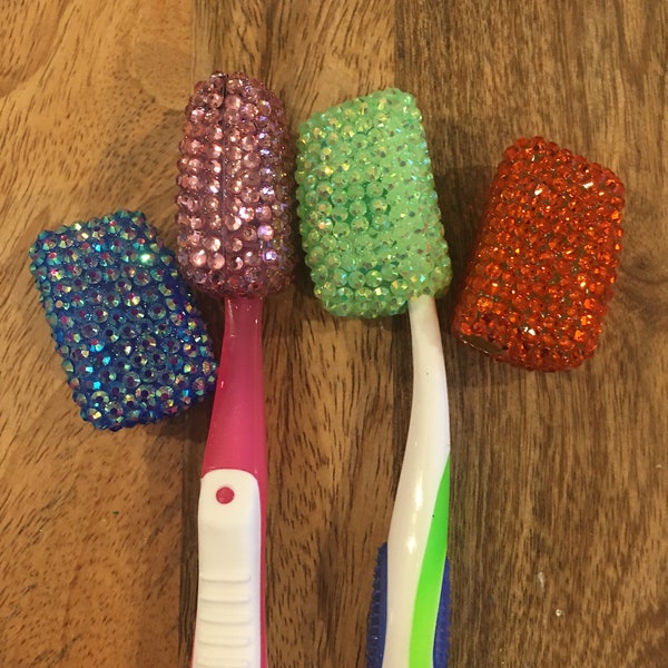 Bedazzled Protective Toothbrush Cover Case, Portable Toothbrush Cover Travel