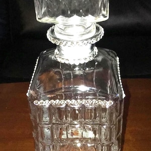 Bling Liquor Decanter, Glass Decanter, Whiskey, Jar, Barware, Bar, Liquor Storage
