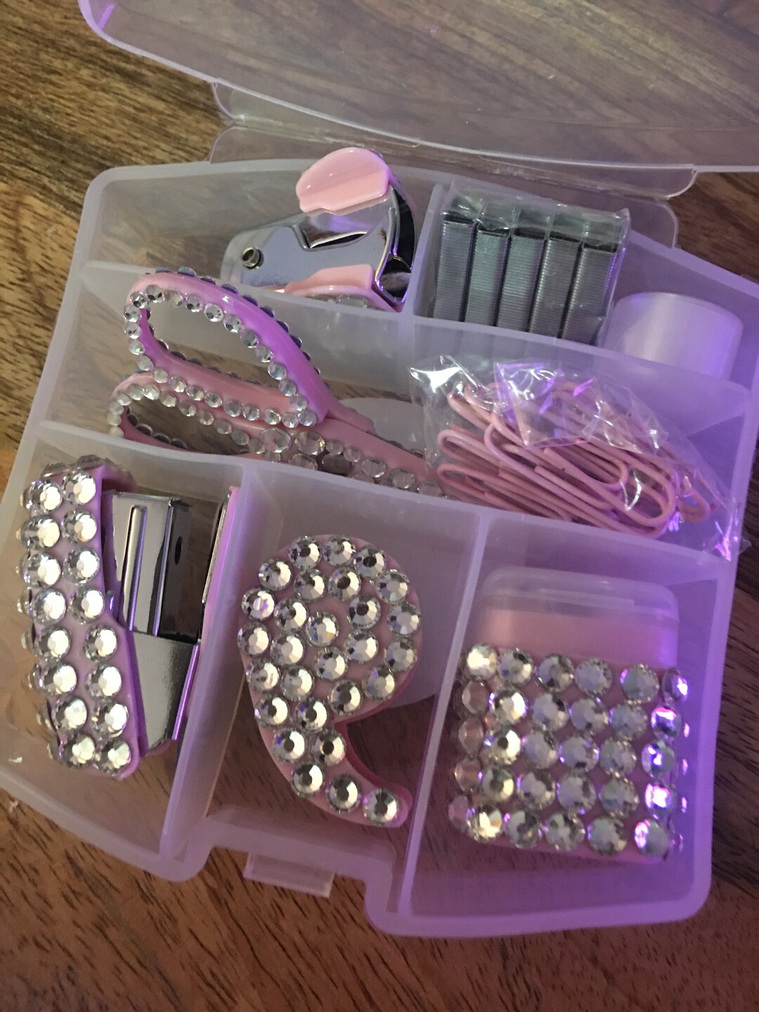 Desk Essentials, Gift Set, Bedazzled Teacher Gift Set,mini Office