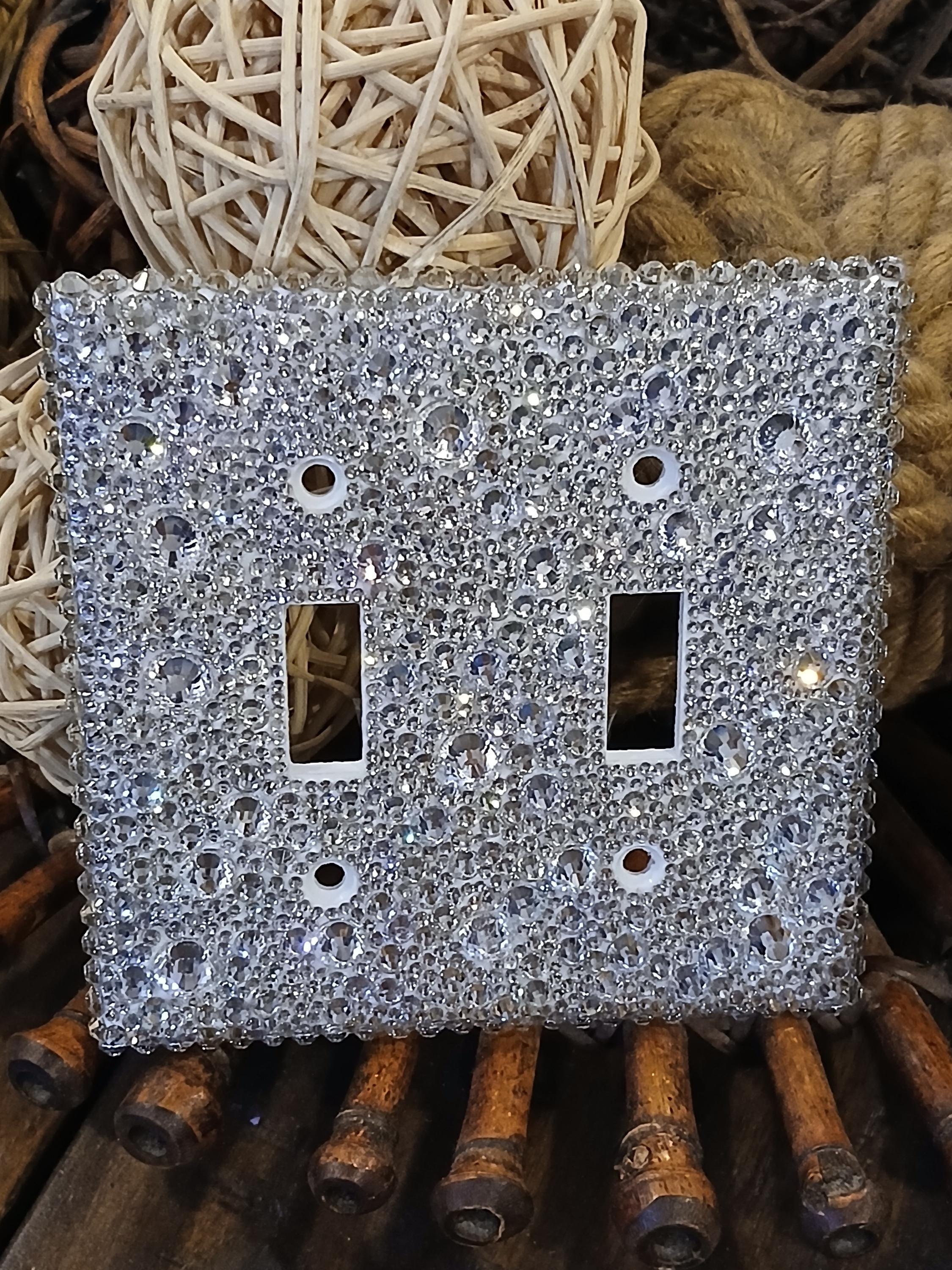 Bedazzled Switch Plate Covers-rockers-outlet Covers With Glass Crystal