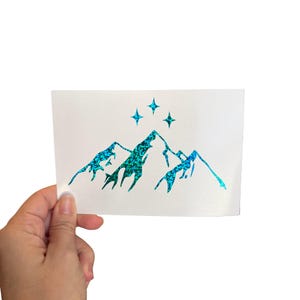 Night Court Mountain Car Decal, ACOTAR Sticker, Bookish Decal,Fantasy Book Gift image 2