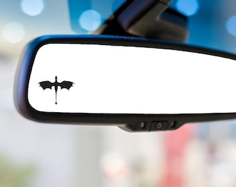 Tiny Dragon Rear View Mirror Decal: Tairn, Sgaeyl, Andarna