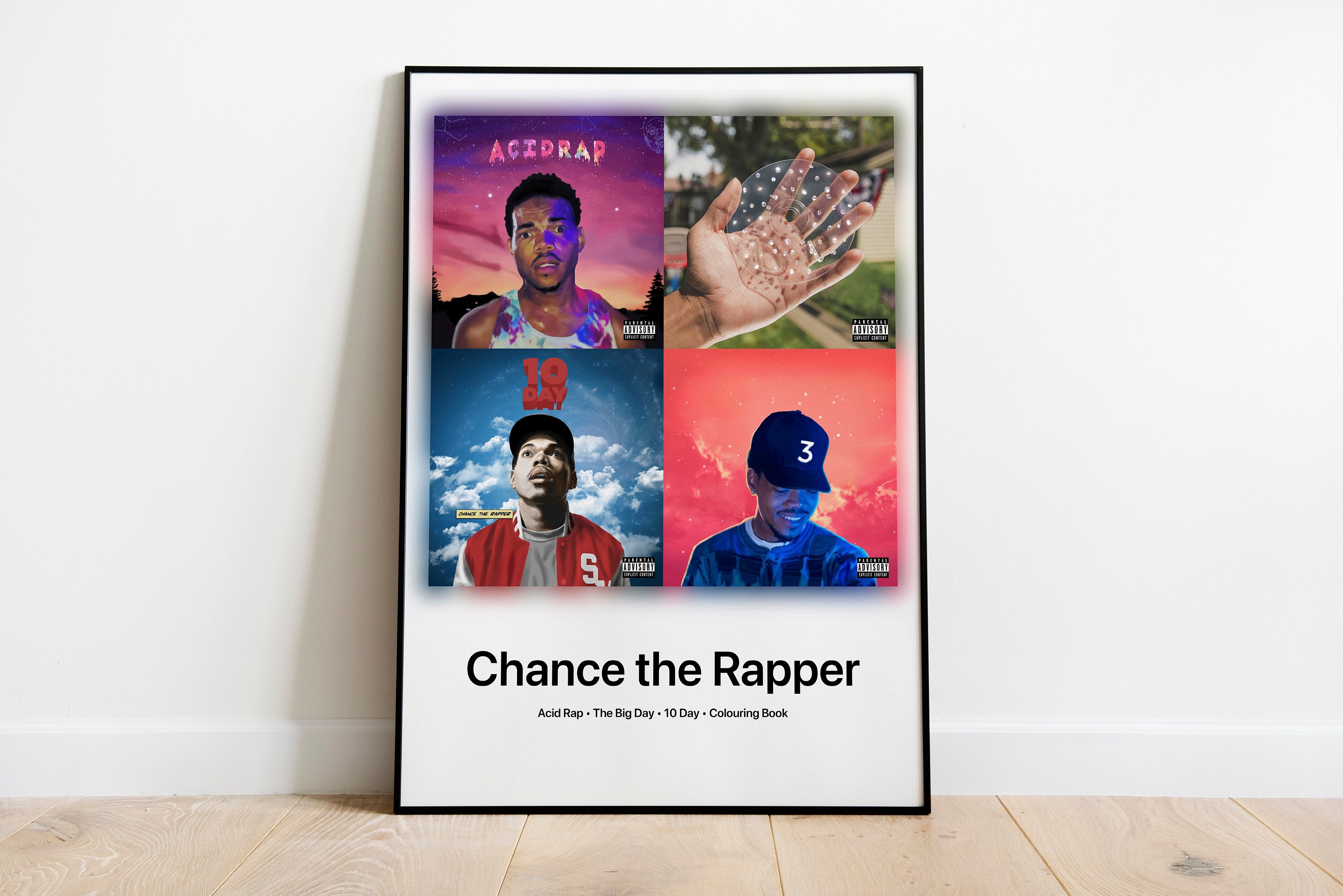 Chance the Rapper, Acid Rap, Vinyl LP Record Framed and Ready to Hang,  Music Gift, Display, Wall Art 