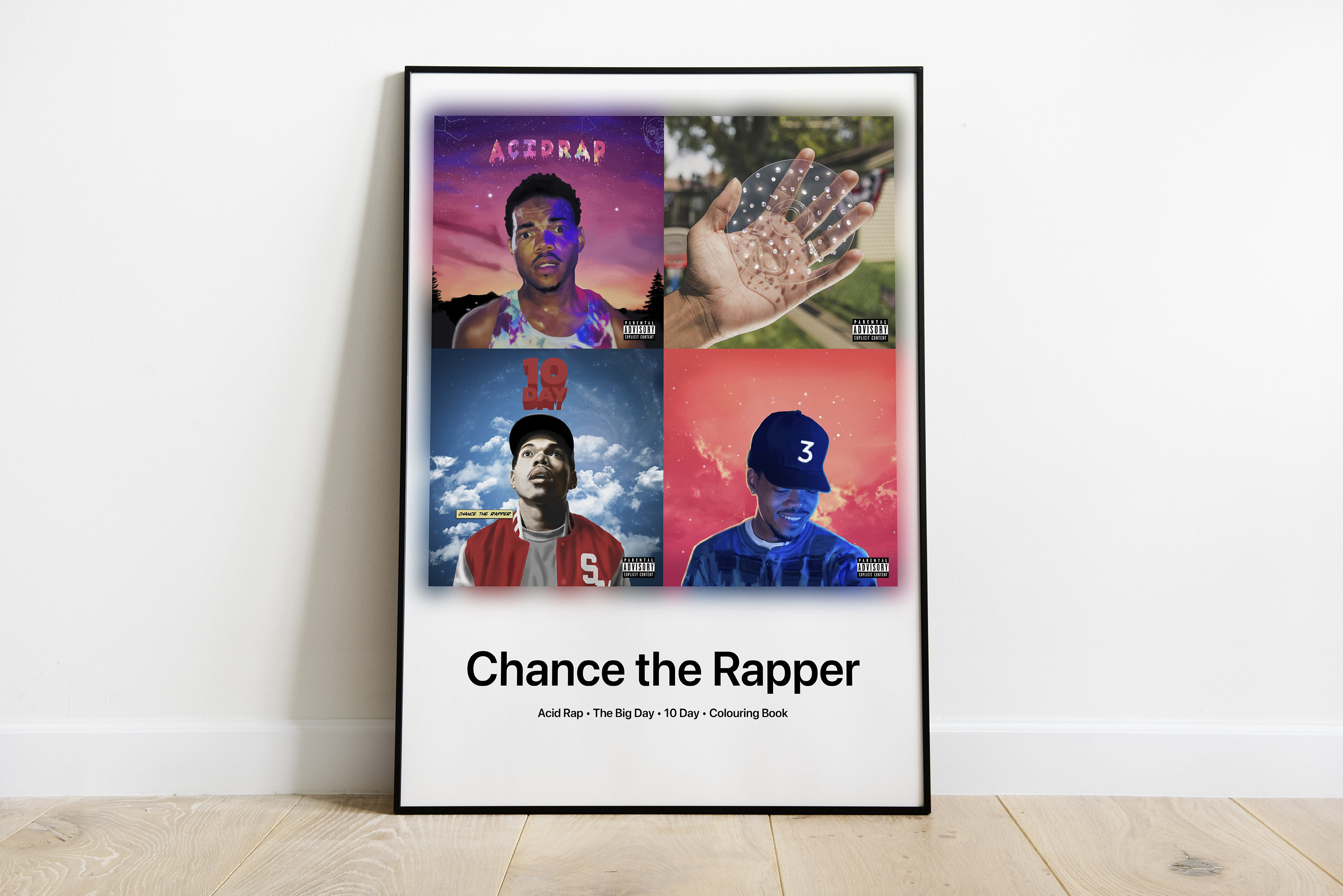 Chance the Rapper, Acid Rap, Vinyl LP Record Framed and Ready to Hang,  Music Gift, Display, Wall Art 