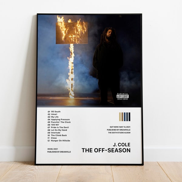 The Off Season, J. Cole – Clean Album Poster
