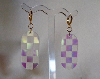 Checkered Earring