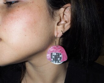 Disco Wig Earring