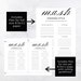 MASH Printable Party Game for Bridal Shower Instant Download ...