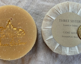 Handmade Artisan Goat Milk Shampoo Bar - Handcrafted - Scented - Shampoo for Men and Women - Sustainable - plastic free - eliminates buildup