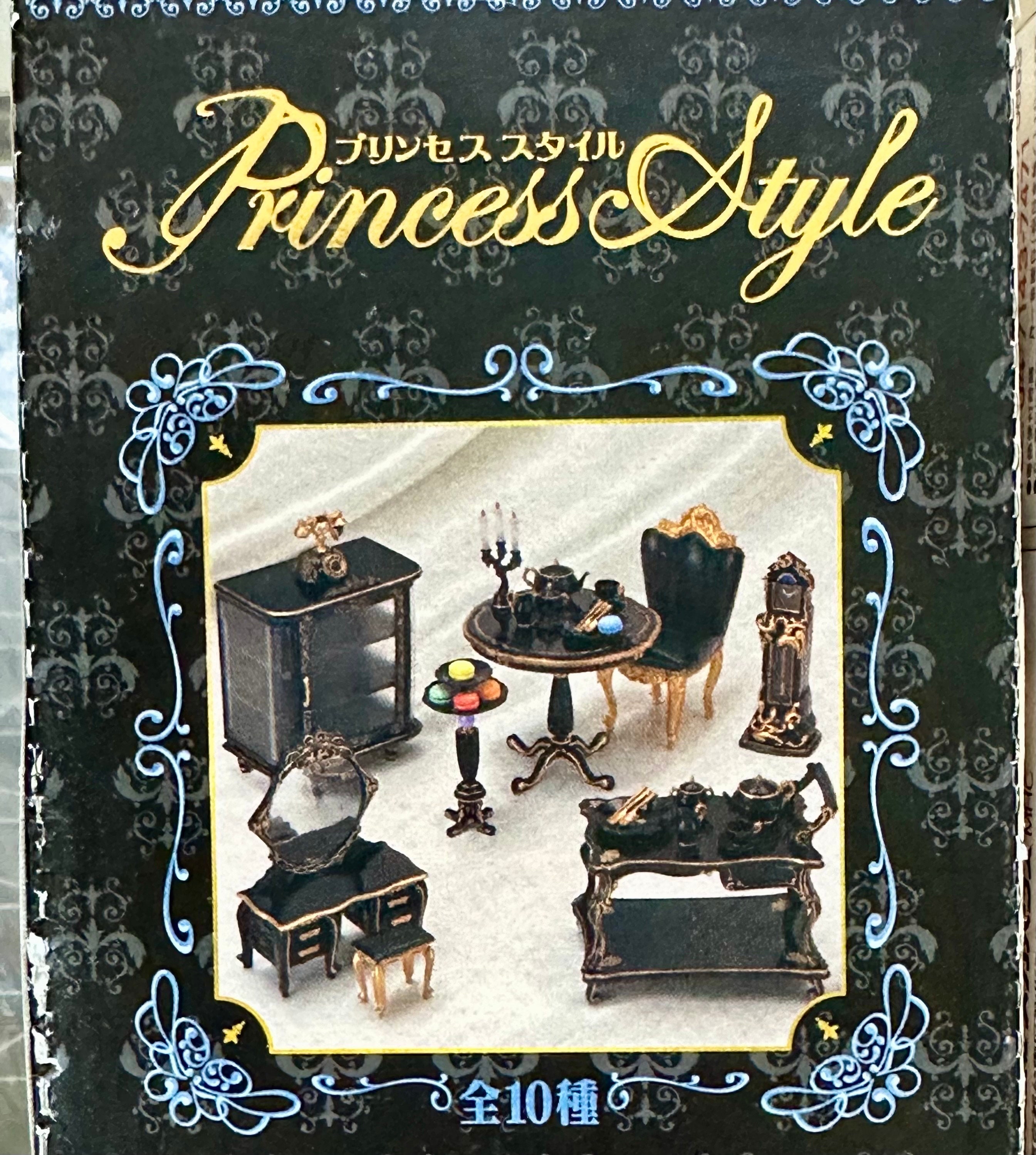 Very RARE Megahouse Princess Style Room Complete Black Furniture 