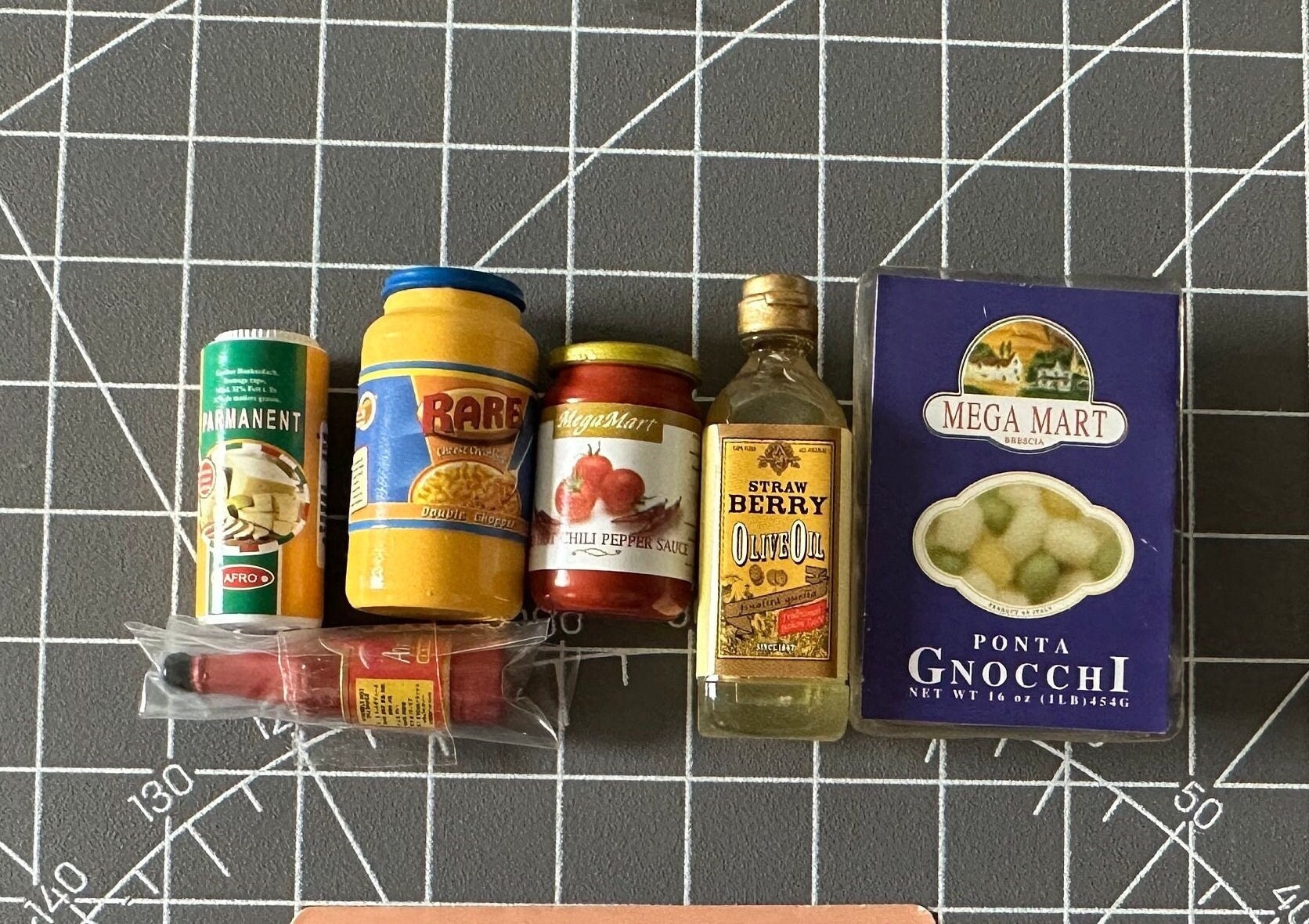 Rare Megahouse Miniature Puchi Petite Import Market Goods 6/8 scales Italian Pasta Goods