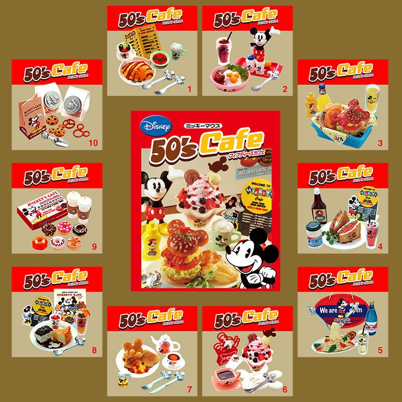 Re-ment Miniature Disney 50s Cafè Mickey Mouse (10 Sets Sold
