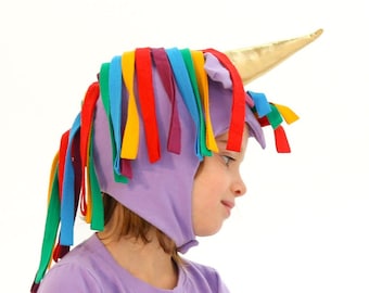 Purple Unicorn Hat for Kids, Costume Accessory Piece