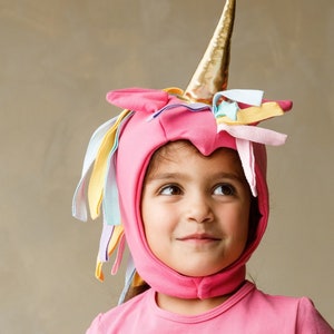 Pink Unicorn Hat for Kids, Costume Accessory Piece image 1