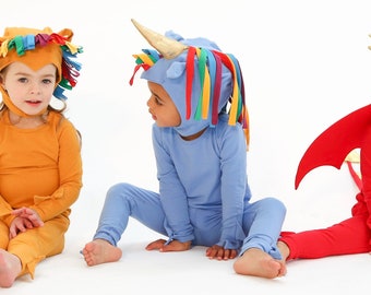 Blue Unicorn Costume, Halloween Costume for Kids, Rainbow