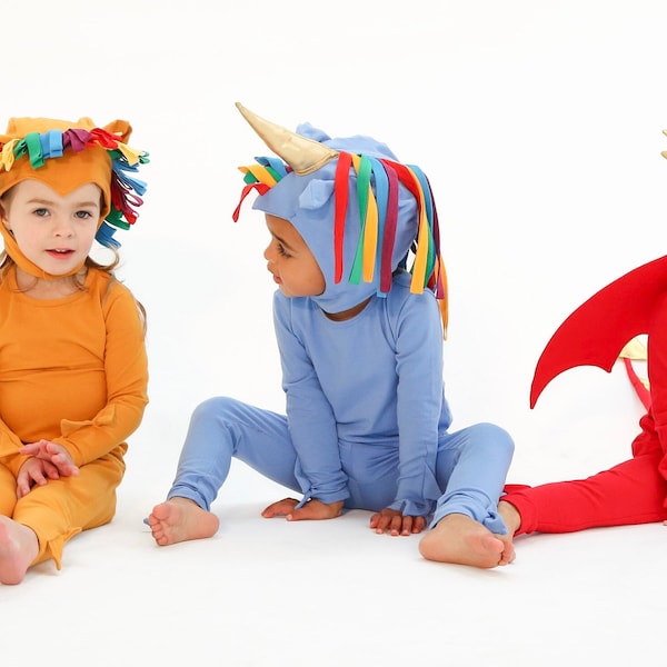 Blue Unicorn Costume, Halloween Costume for Kids, Rainbow