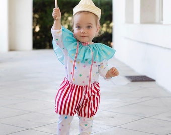 Disfraz de payaso para niños, bebés y niños pequeños, de algodón, para Halloween.