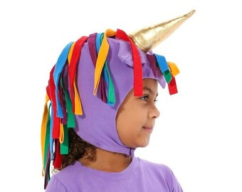 Purple Unicorn Hat for Kids, Costume Accessory Piece