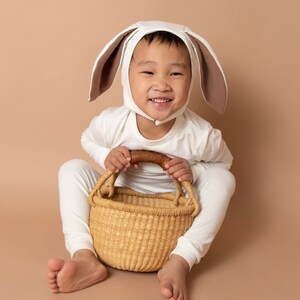 Organic Ivory Bunny Costume for Kids, Toddlers, Babies image 2