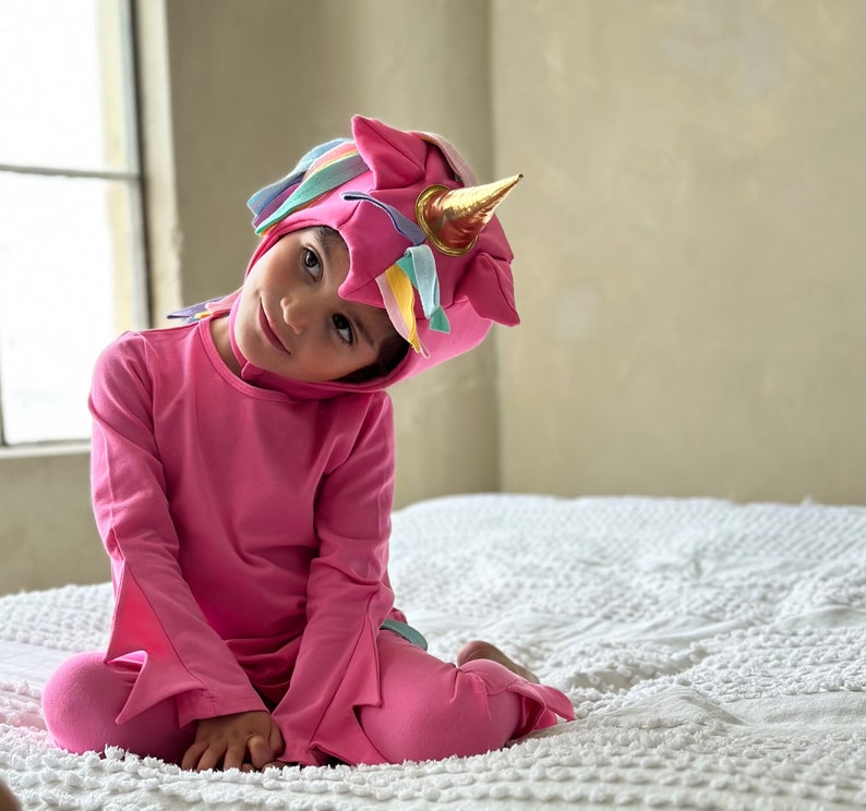 Pink Unicorn Hat for Kids, Costume Accessory Piece image 2