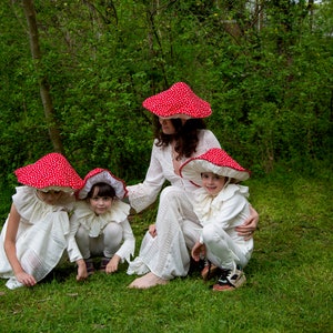 Toadstool Mushroom Hat for Adults, Halloween Costume