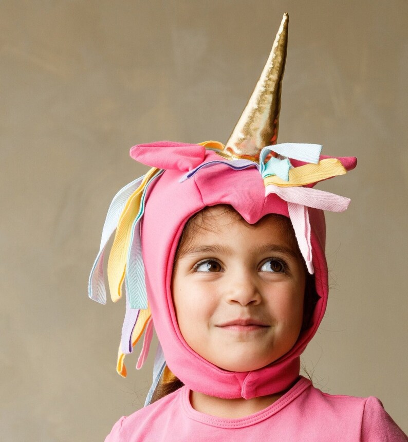 Pink Unicorn Hat for Kids, Costume Accessory Piece image 1