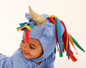 Blue Unicorn Hat, Costume Accessory for Kids