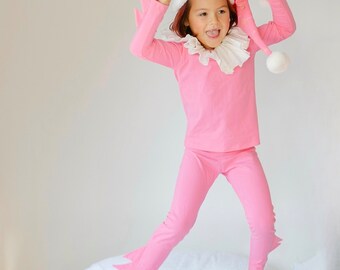 Pink Holiday Elf Pajama