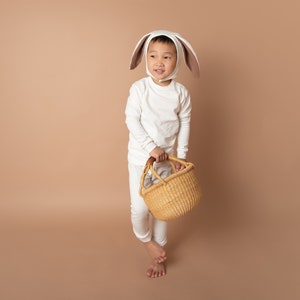 Organic Ivory Bunny Costume for Kids, Toddlers, Babies image 5