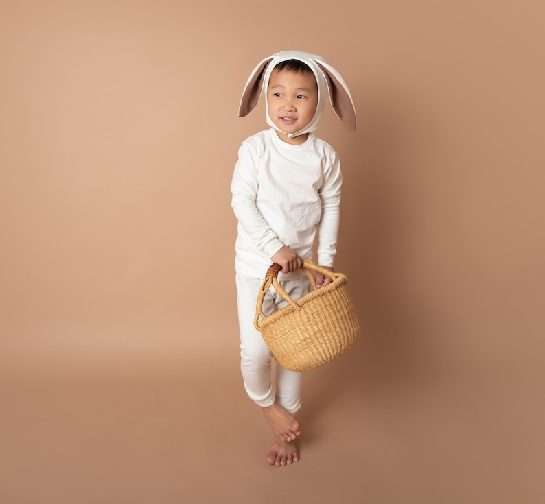 Organic Ivory Bunny Costume for Kids, Toddlers, Babies image 5