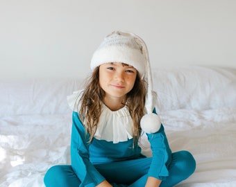 Blue Holiday Elf Pajama Costume, Hanukkah