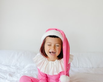 Pink Holiday Elf Pajama