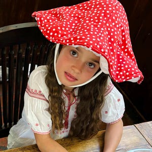 Mushroom/Toadstool Costume for Kids, Toddlers and Adults