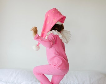 Pink Holiday Elf Pajama