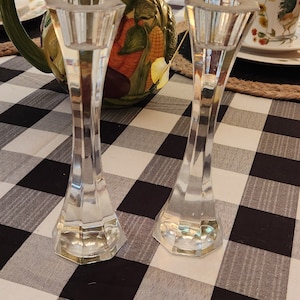 Villeroy & Boch Vintage Crystal Candle Stick Holders - Set of 2
