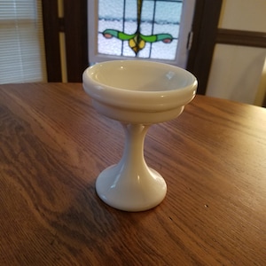 Vintage Westmoreland Milk Glass Pedestal Stand Candle Holder
